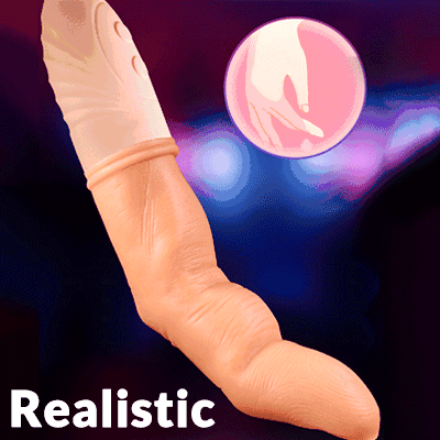 Jumbo Realistic Finger Vibrator